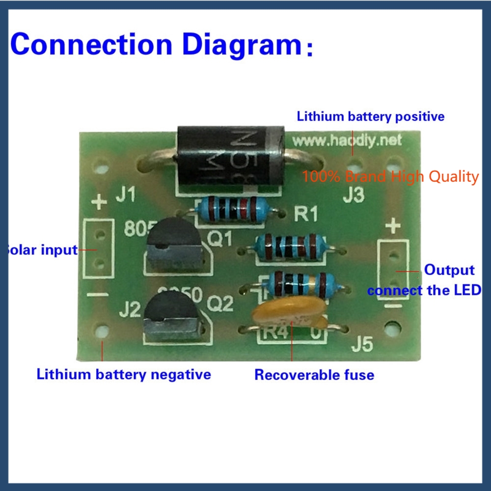 Papan Charger Baterai Lithium Tenaga Tenaga Surya