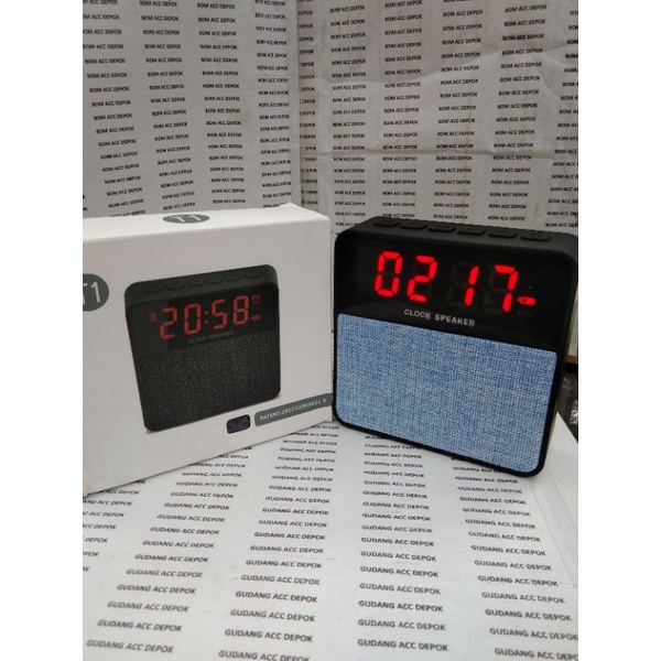 Speaker Bluetooth With Clock Alarm T1 FM Radio Bluetooth