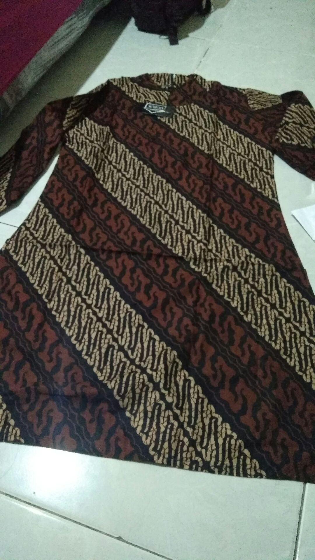 M-l-xl-xxl Batik Tunik Wanita Asj Sa Hrb026 Kenongo Pekalongan Sogan Tulis