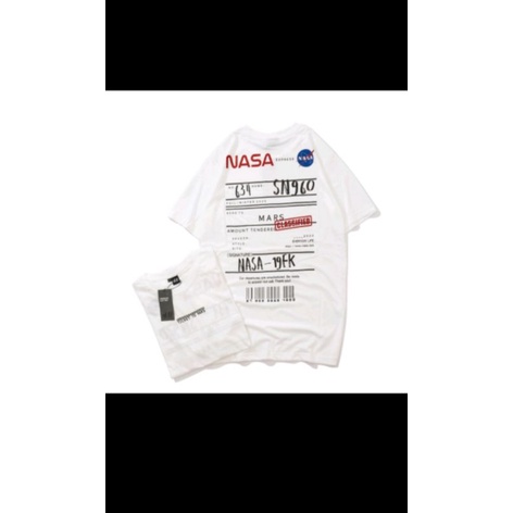 baju kaos Nasa pria/wanita all size bahan 100% original