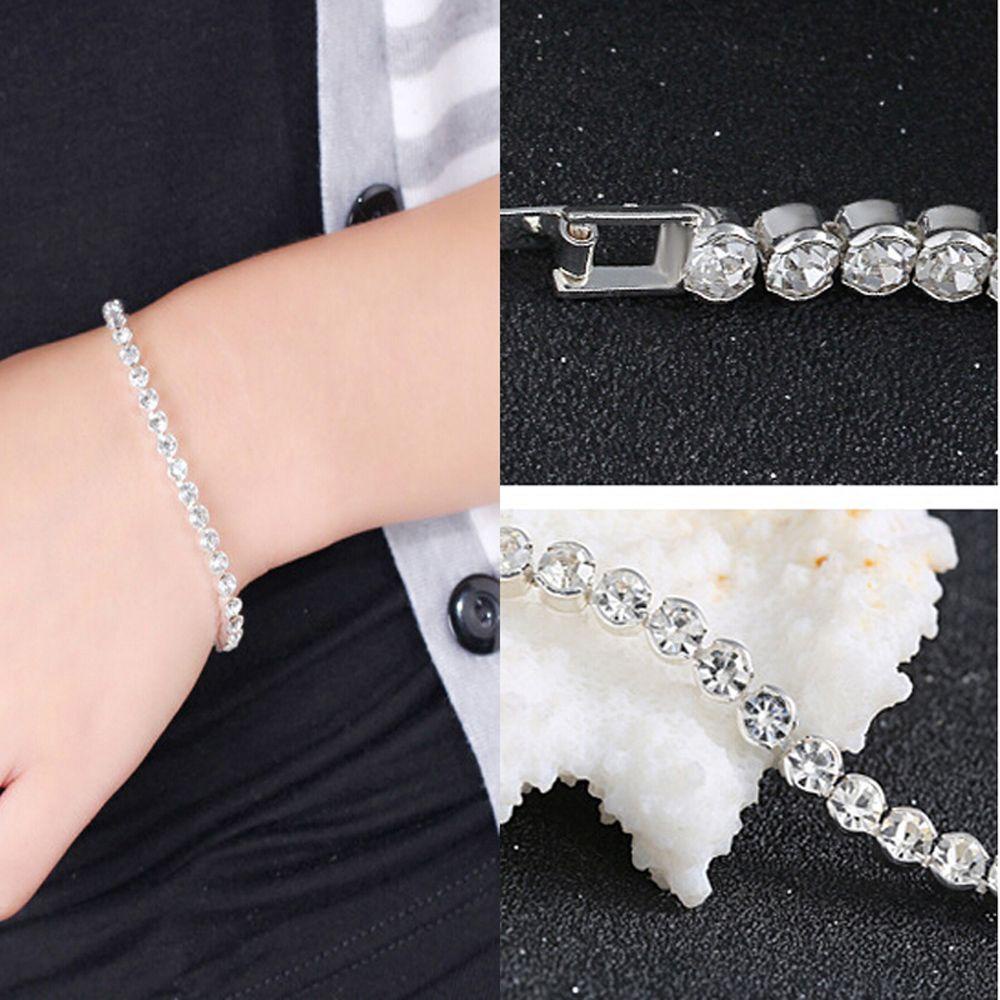 Lily Shiny Gelang Wanita Silver/Gold Charm Tangan Rantai