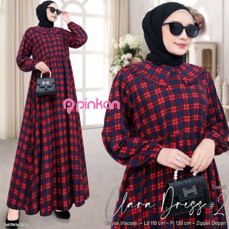 CLARA DRESS #2 | GAMIS REMAJA ZIPPER DEPAN BY PINKAN