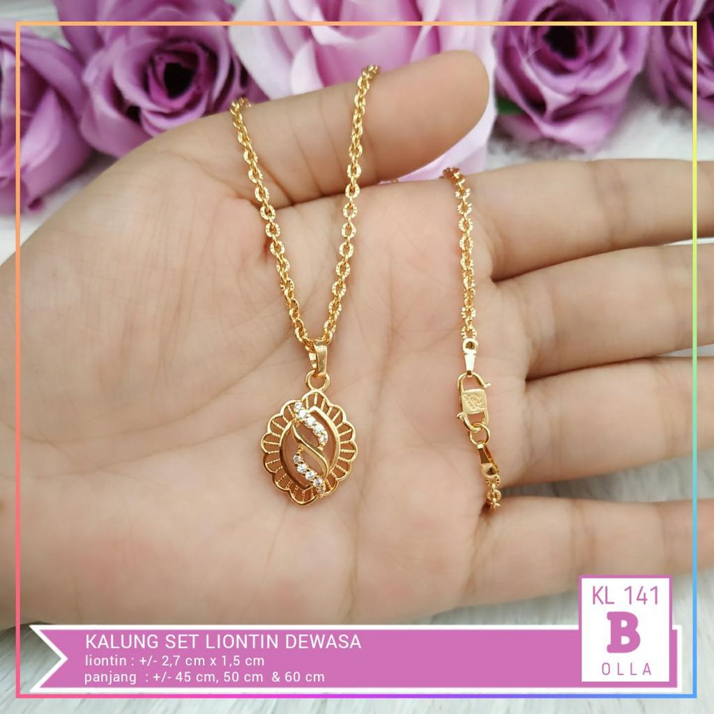 Kalung xuping kalung dewasa rantai love perhiasan lapis emas gold KL 141