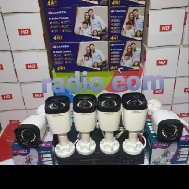 Paket cctv 6 camera outdoor 5mp full hd ir sony komplit