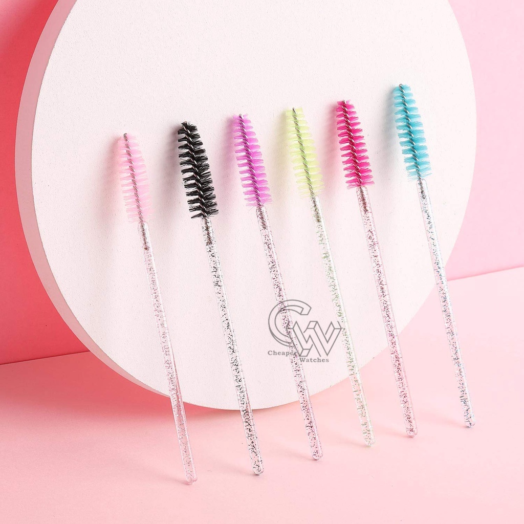 Cheaper-Kuas Maskara Spoolie Sisir Alis Mascara Wand Glitter Spoolie Mascara Kuas Maskara Termurah