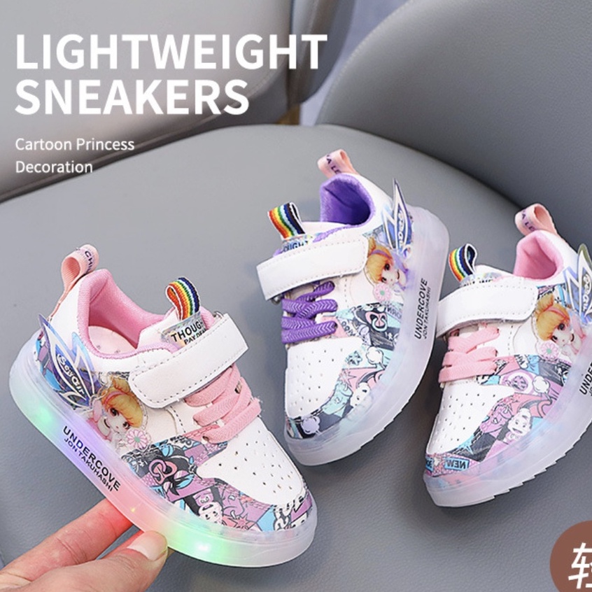 babyfit sepatu lampu anak sneakers UNDACOVER LED kids shoes import gs-630r