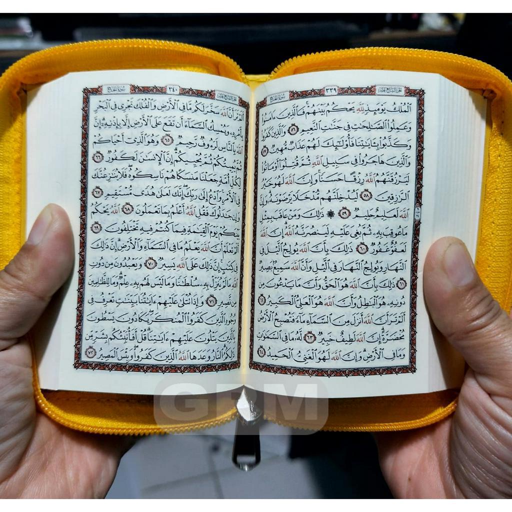 Al-Quran Pocket Saku Al-Hayy | Rasm Utsmani Asli (Timteng) | Cover Kalp &amp; Resleting