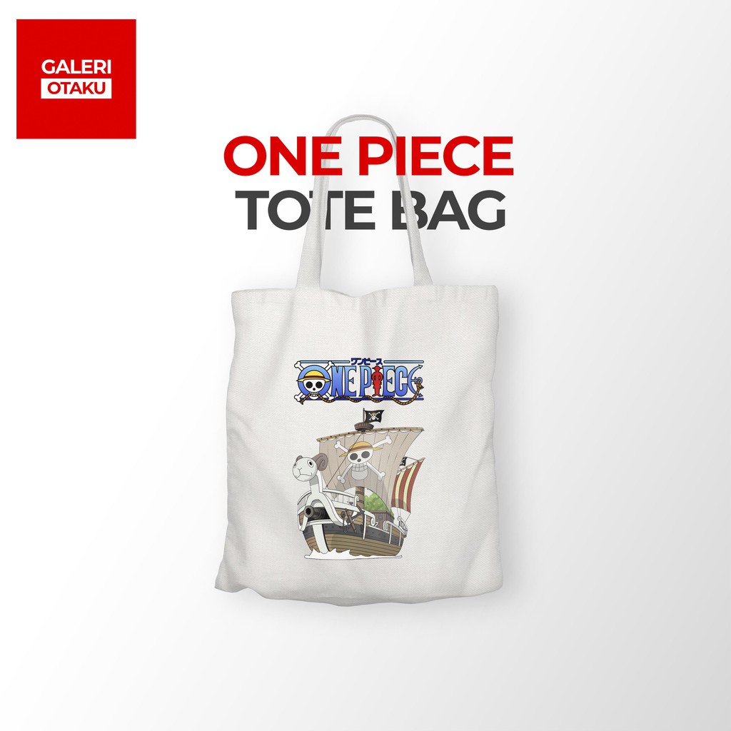 Galeri Otaku Totebag Kanvas Resleting Anime One Piece Going Merry Sublime -  Kanvas Premium Grade A