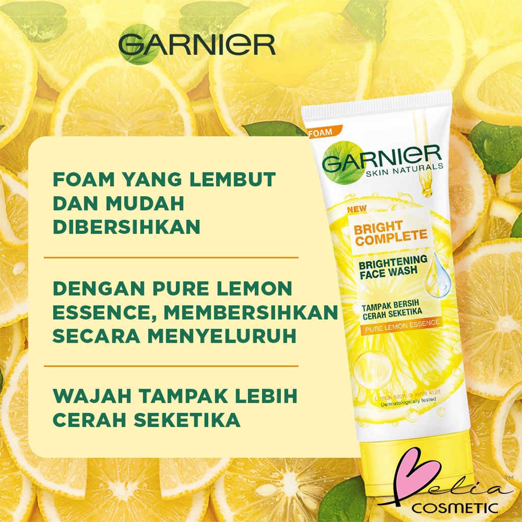 ❤ BELIA ❤ Garnier Light Complete Bright Complete Brightening Foam | Scrub | White Speed | Sabun Cuci Muka