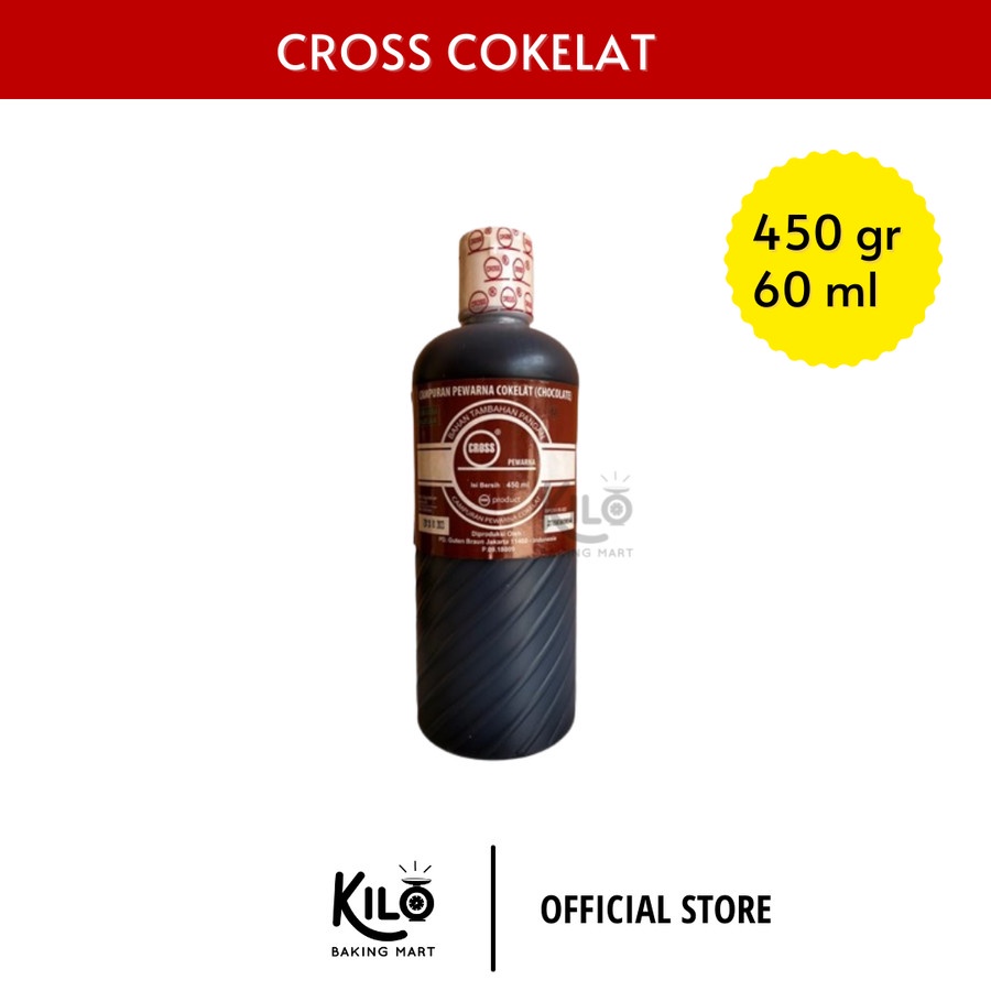 

Cross Pewarna Makanan Cokelat / Cross Cokelat 450 gr - Repack