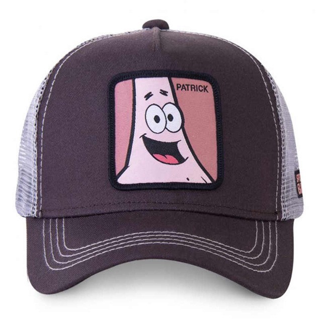 Topi Baseball Adjustable Bahan Mesh Motif Spongebob Patrick Untuk Pria Dan Wanita