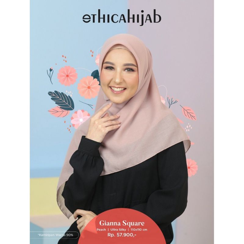 HIJAB SEGIEMPAT VOAL || ETHICA SQUARE