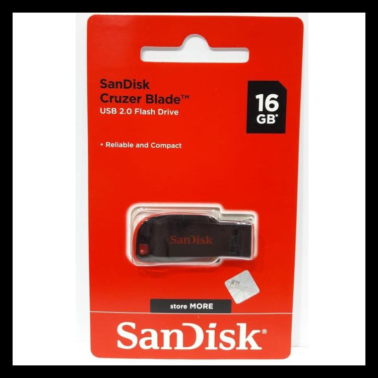 

BAYAR DITEMPAT FLASHDISK SANDISK 16GB / ORIGINAL / CRUZER BLADE CZ50 KODE 830