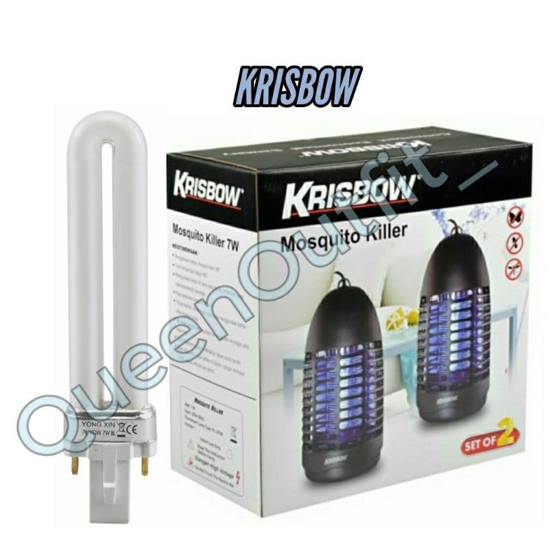 krisbow Lampu Uv Perangkap Nyamuk  7w Js30 mosquito killer Cadangan Sparepart refill Lamp Tidur