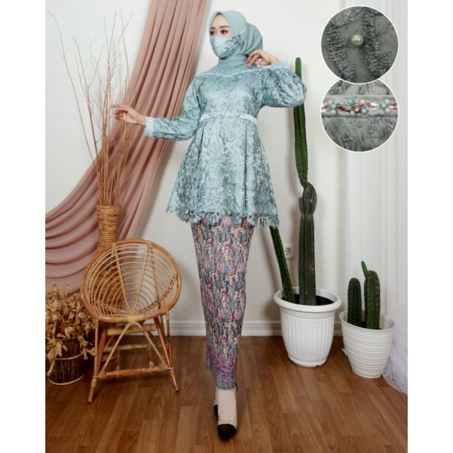 SET KEBAYA TILE SHAHILLA FULL PAYET| SET TUNIK PESTA| SET KEBAYA TILE| SET TUNIK KONDANGAN| STELAN ROK TILE| STELAN ROK BRUKAT| BY NK