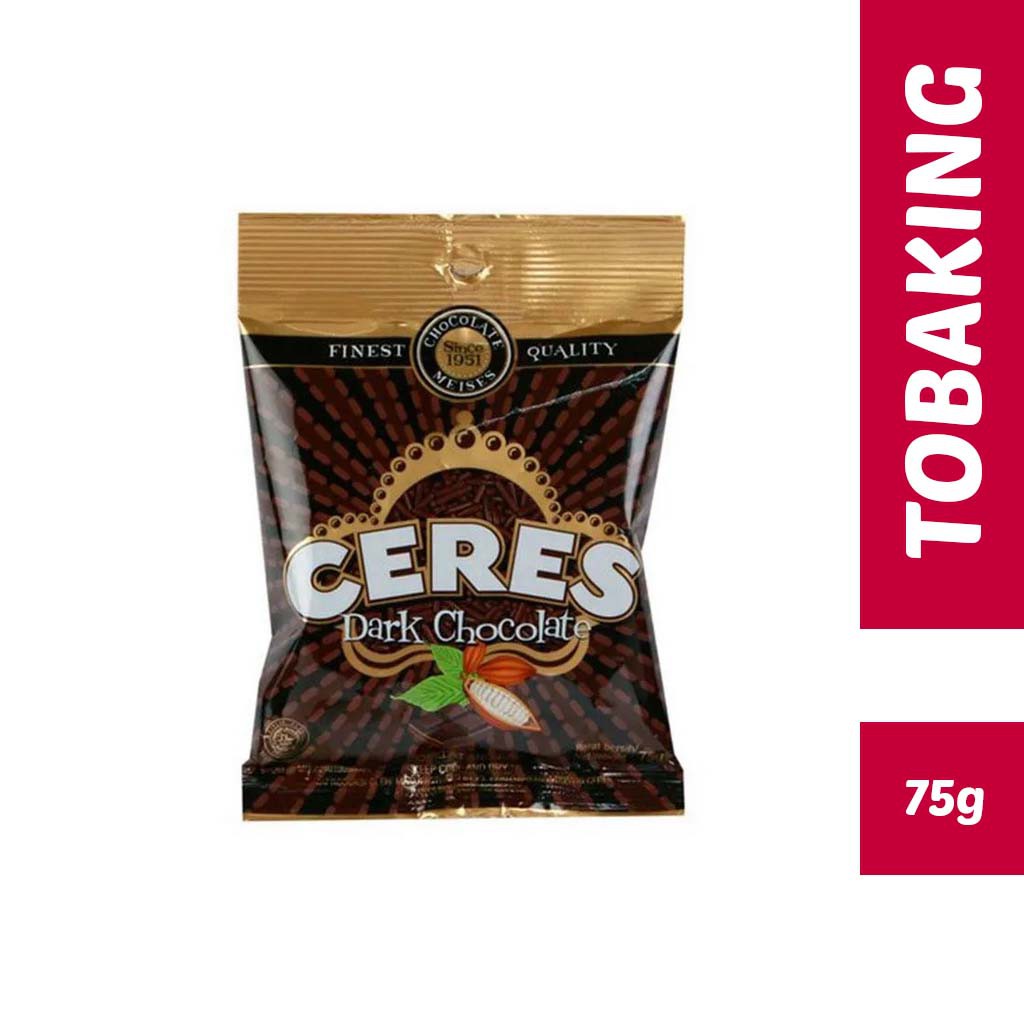 

Ceres Hagelslag Dark Chocolate 75 Gr Meses Dark Coklat Meises