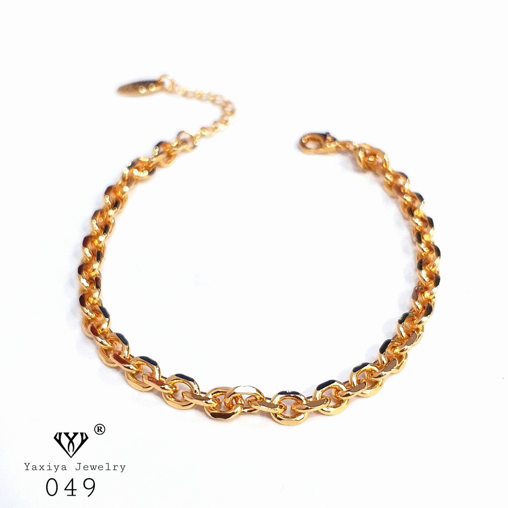 

Yaxiya (anting cincin kalung liontin) Gelang Rantai Dewasa Gold 18K 049