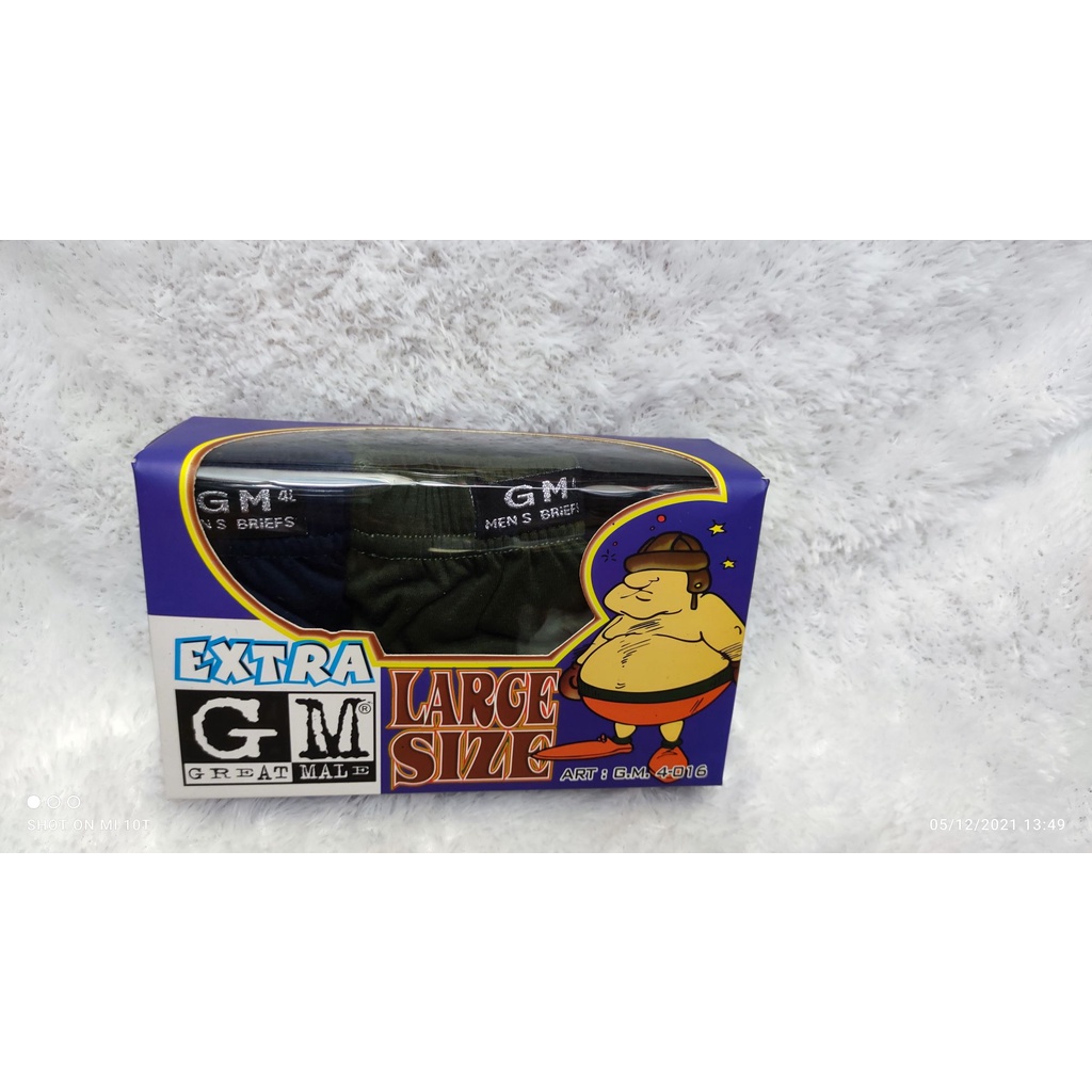 GM- Great Male Celana Dalam Pria Ukuran Jumbo  /  Big Size Celana Dalam Pria / Celana Dalam Jumbo
