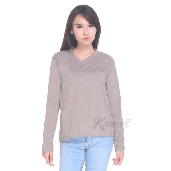 Baju Atasan Wanita Blouse - Atasan Wanita Baju Polos Lengan Panjang