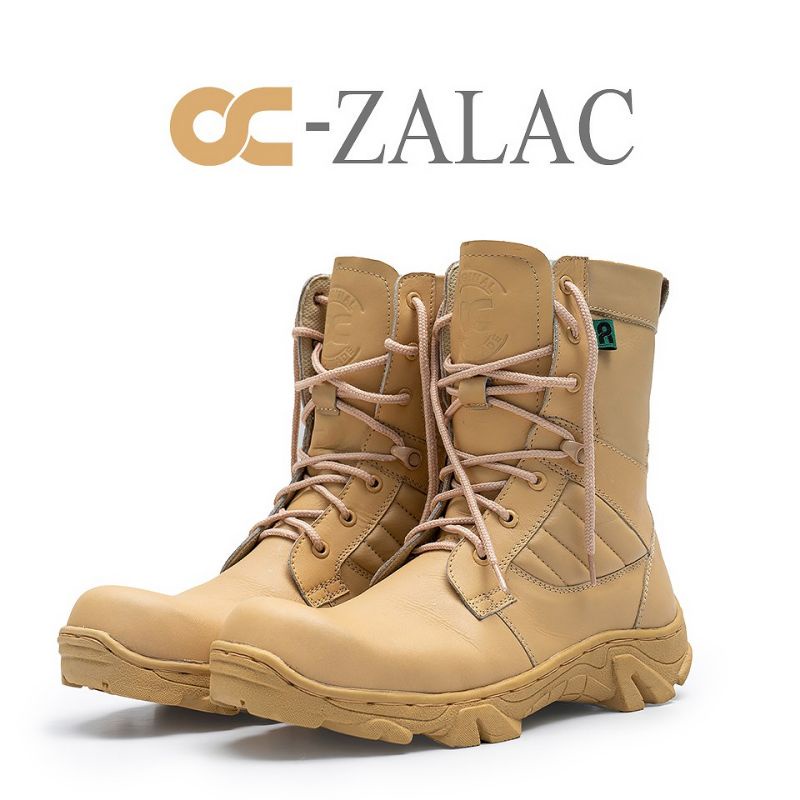 OC-ZALAC SEPATU PDL BOOT KULIT ASLI BERKUALITAS SEPATU BOOT KULIT ASLI PREMIUM