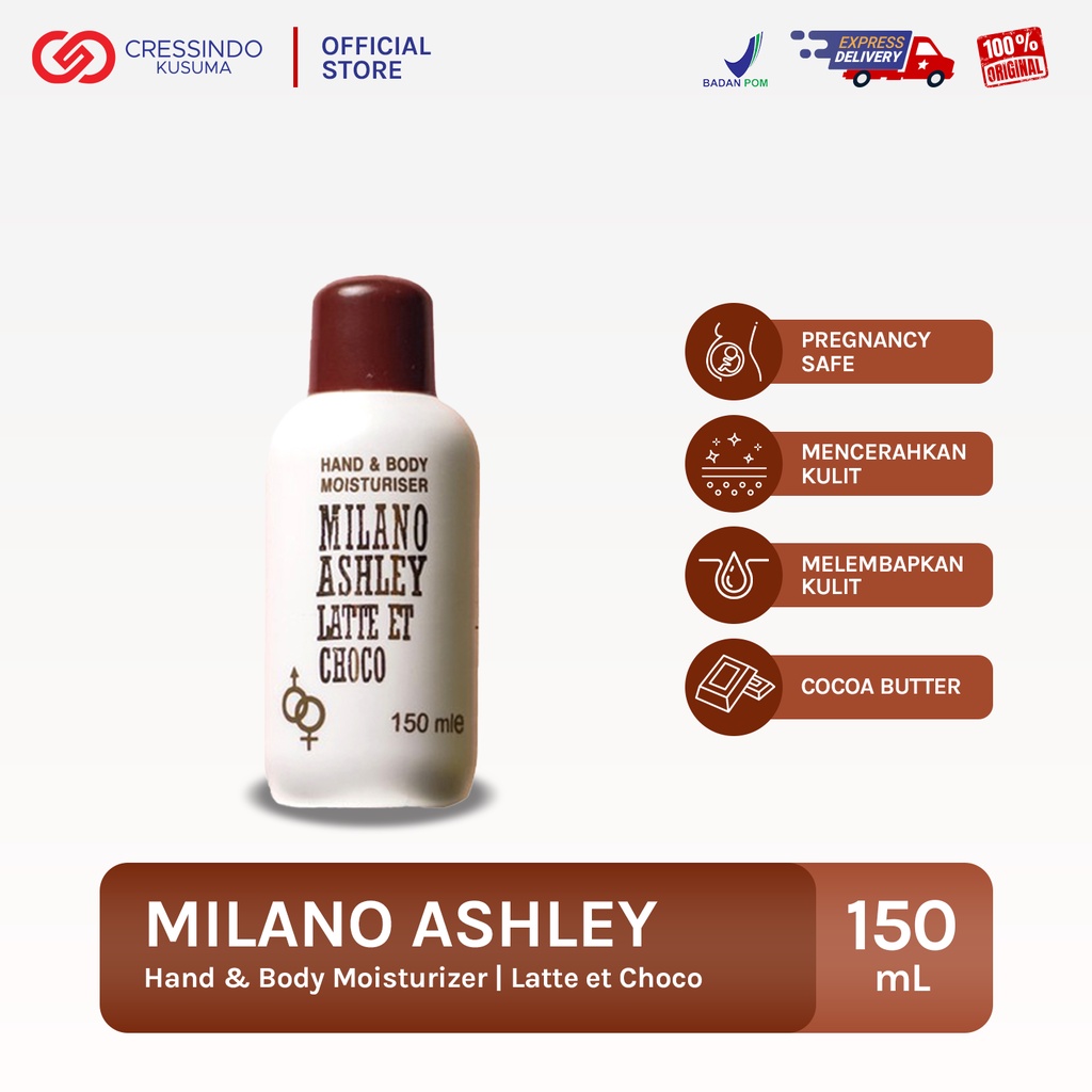 MILANO ASHLEY Latte Et Choco Hand &amp; Body Lotion Moisturiser