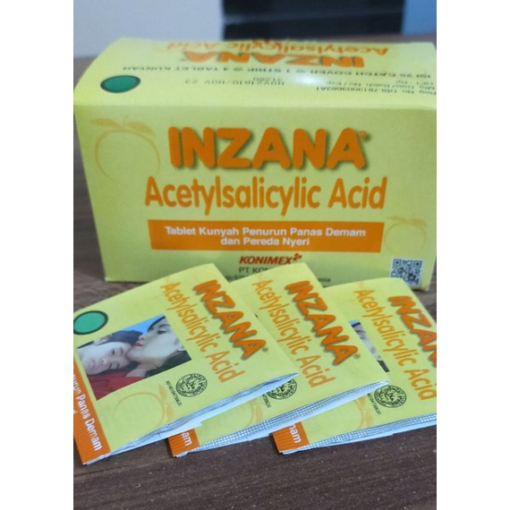 inzana tablet pereda panas &amp; nyeri anak per strip