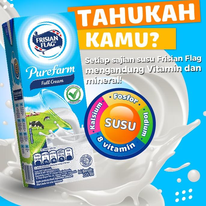 

Best Promo Frisian Flag UHT Full cream 225ml x 6 x86☽