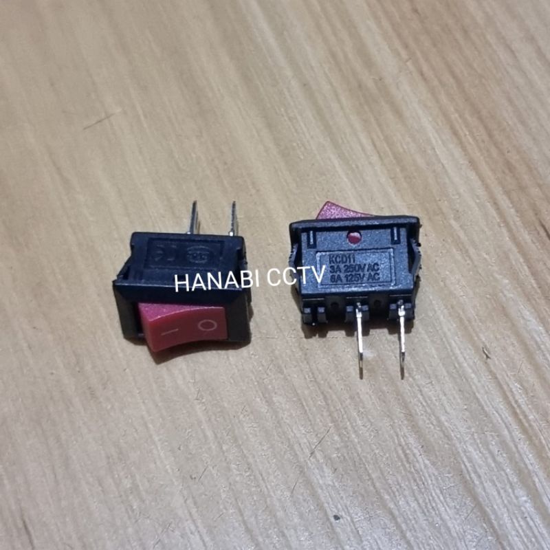 Saklar 2P Switch Mini Kalkulator Kalkulator Merah Hitam