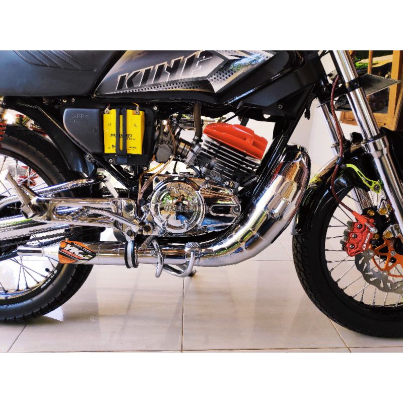 Knalpot RX King YKJ Lobster Chrome Suara Super Garing Istimewa