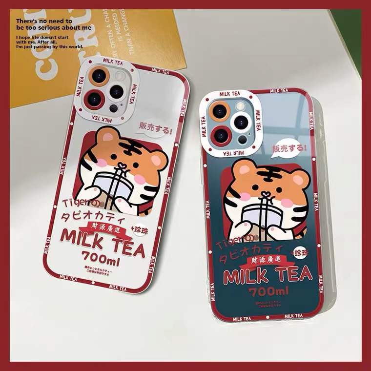 Soft Case Silikon TPU Transparan Motif Harimau Untuk Iphone 13 Pro Max 12 11 XS XR X 8 7 6 Plus Mini SE 2020