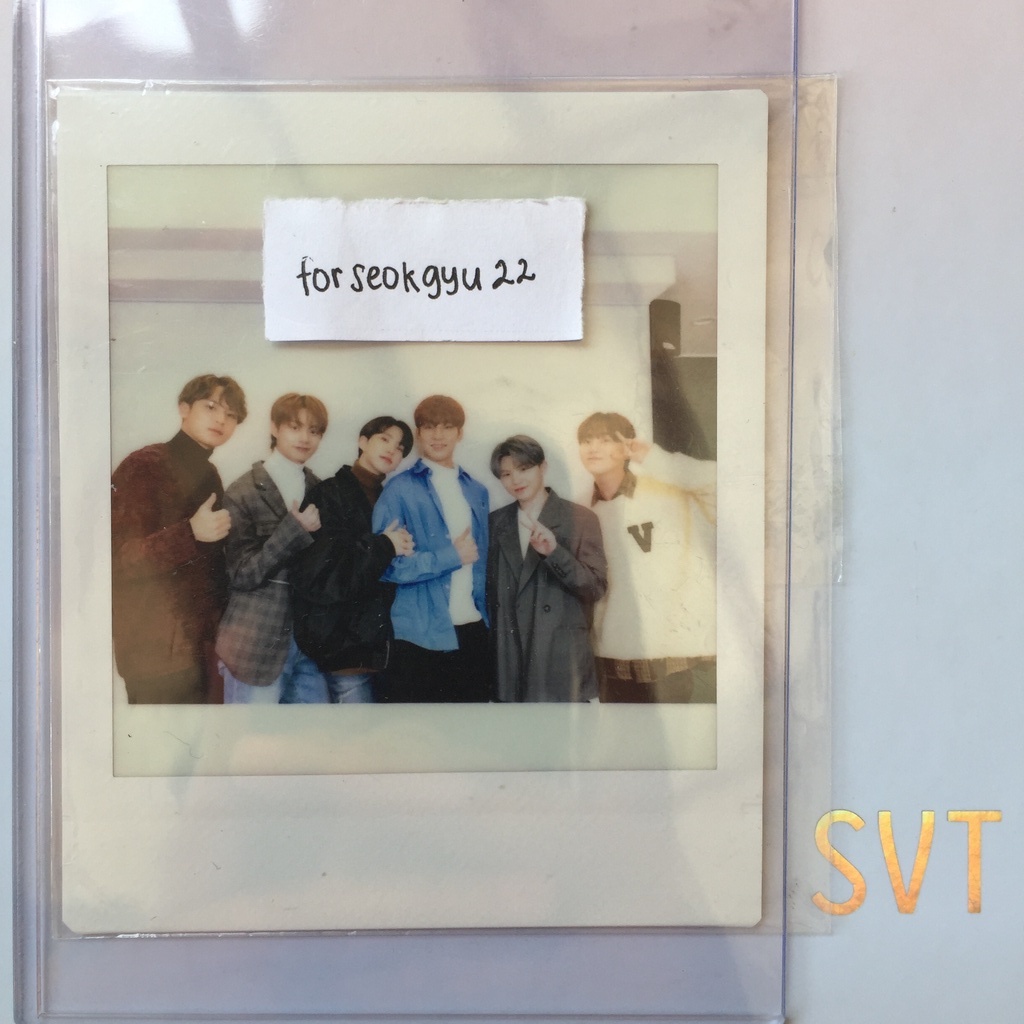 [booked] SEVENTEEN pola fansign semicolon limited mingyu wonwoo woozi hoshi jun seungkwan