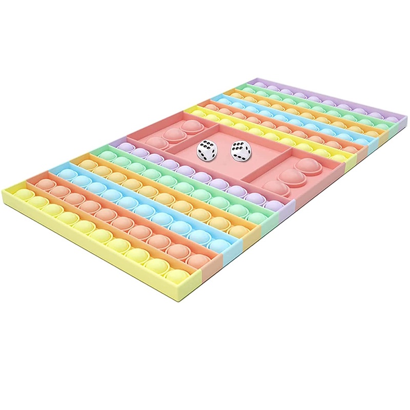 Jumbo Pop It Push Bubble Sensory Cute Toy Super Big Popit Gigantic Oversized Chess Board Push Pop It Hello Kitty Toys for Kid Children Gift-Chess Board Pink