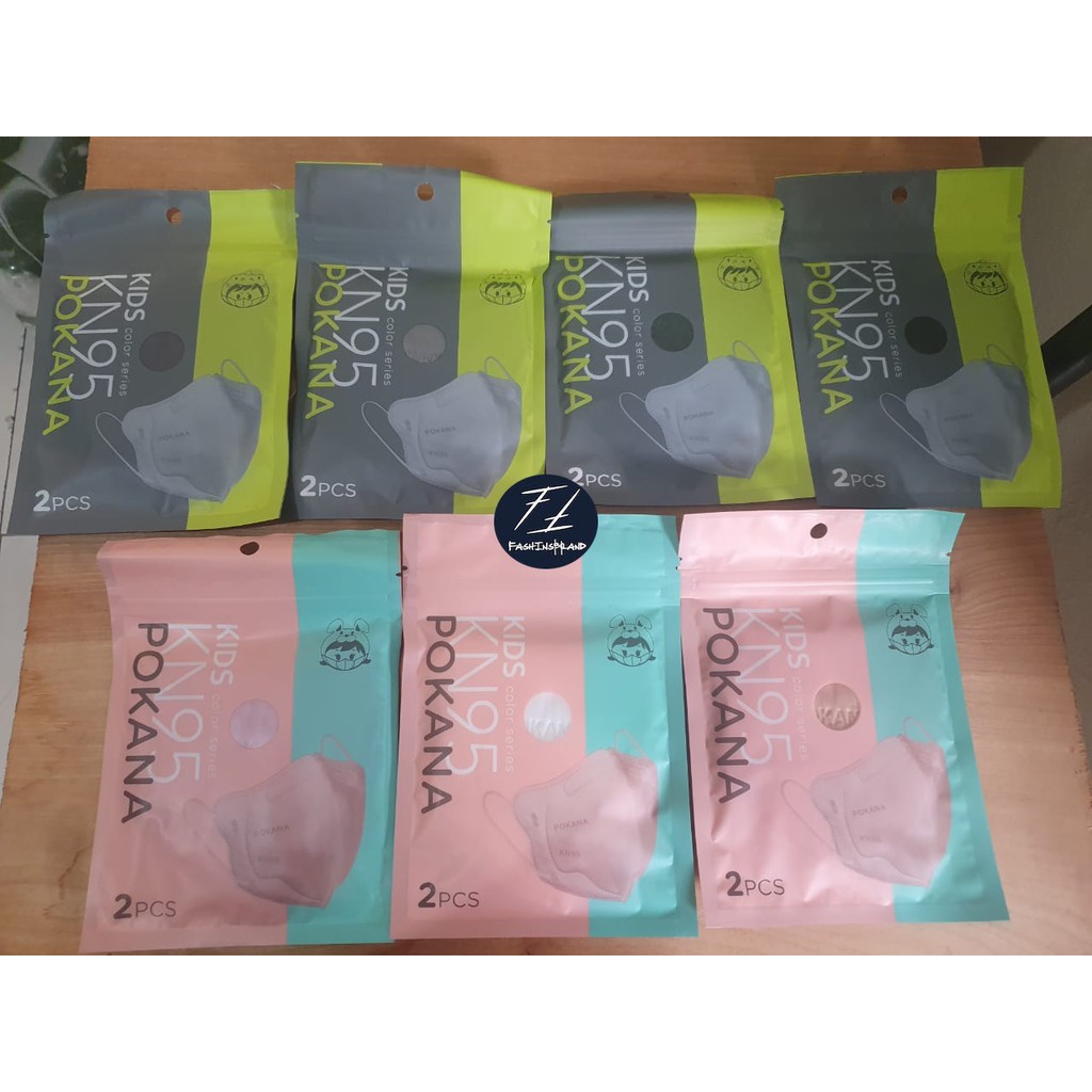 Masker Medis Surgical Medical POKANA KN95 Kids Anak Non SENSI Duckbill 6ply Earloop Isi 2 ORI BARU