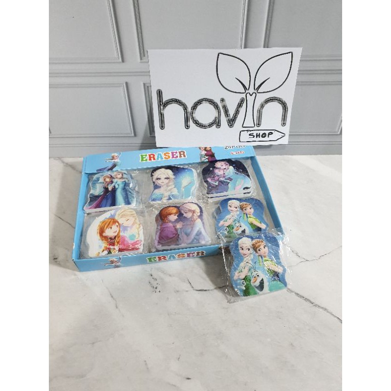 (24pc) penghapus murah/hapusan karakter/stip fancy/OB KECIL-Frozen