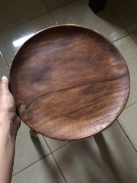 Piring Kayu Bentuk Bulat Ukuran Xl (d= 30cm) Oesing Craft