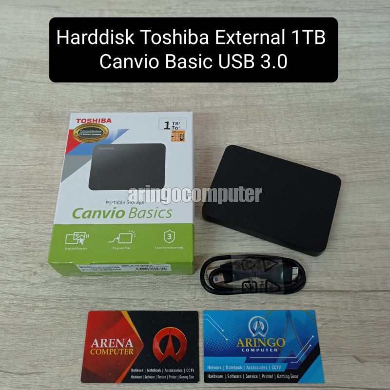 Harddisk Toshiba External 1TB Canvio Basic USB 3.0