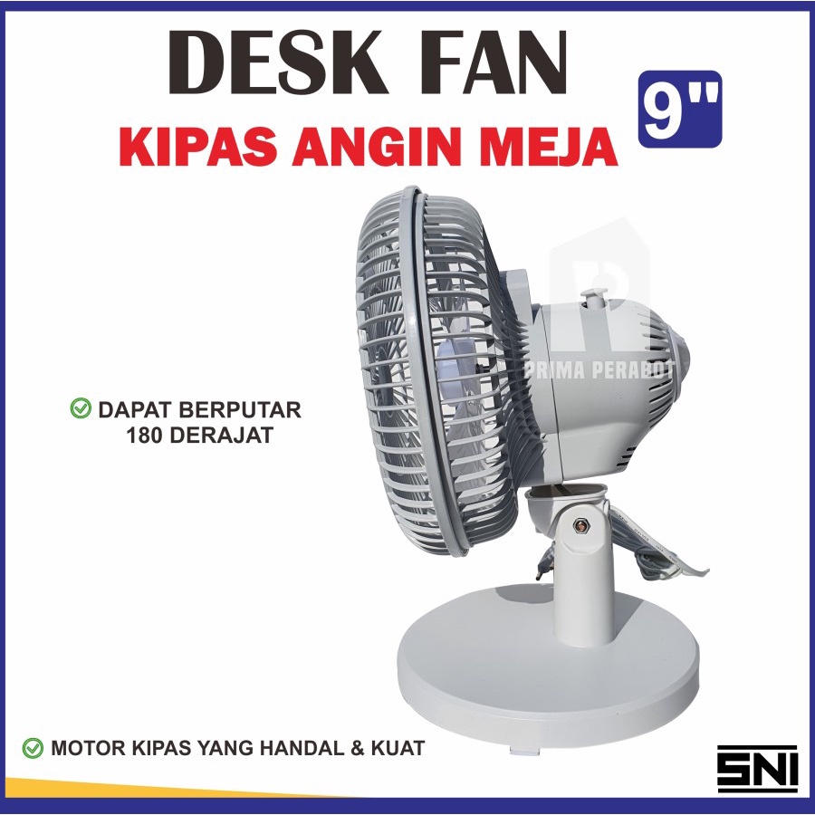 Kipas Angin Meja Mitsuyama 9 inch MS-5544 Desk Fan Kipas Duduk