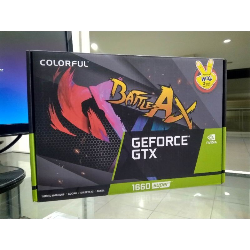 Vga Colorful nvidia Gtx1660 super 6gb garansi resmi adik rtx 3060 3070 game render desain mining