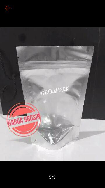 Standing Pouch Kombinasi 12x20 14x22 Alumunium Foil Plastik Transparan Transmetz Tebal