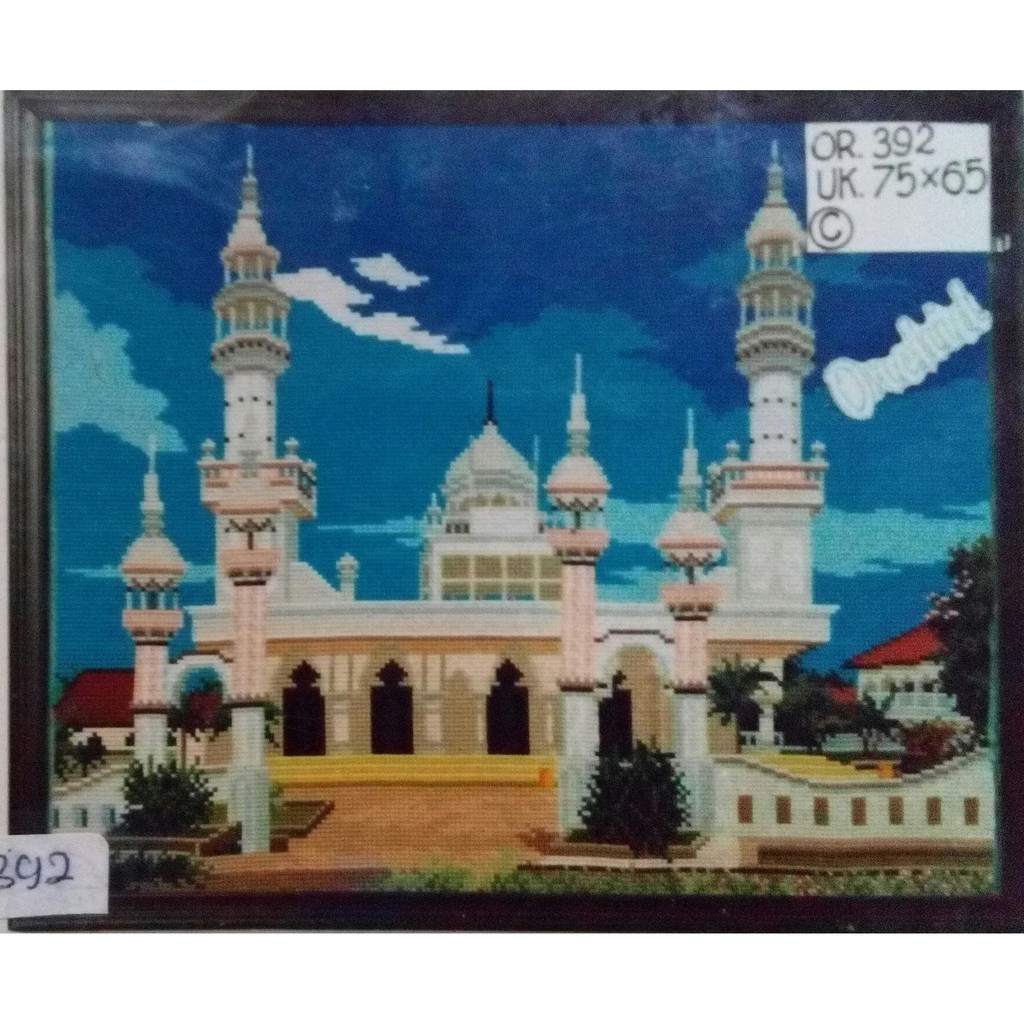 KRUISSTEEK KRISTIK ORCHID MOTIF MASJID OR 392
