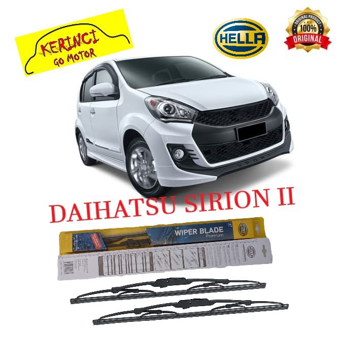 WIPER DAIHATSU SIRION ll HELLA PREMIUM 20&quot; &amp; 16&quot; - WIPER HELLA SET