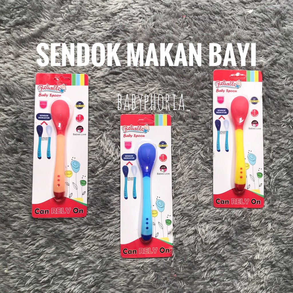 Sendok Makan Bayi Heat Sensor / Detektor Panas