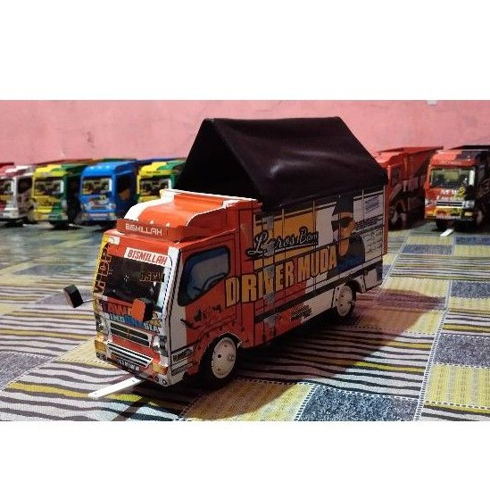mainan anak laki laki | miniatur truk triplek | mobil kayu termurah | truk oleng terlaris