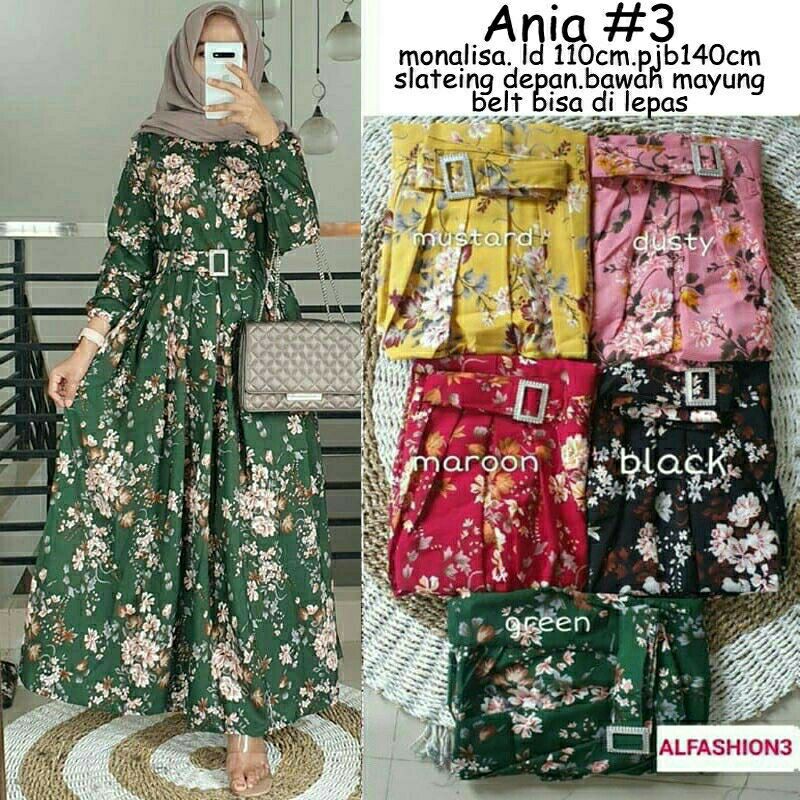 Ania 3 - Gamis Ania 3 / Ania Maxy LD110 FREE BELT /  Maxy Monalisa Busui / R.8 - 236-5818 / R.12 - 236-5924