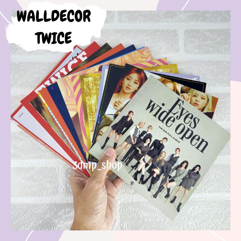 [20 Lembar] Walldecor Hiasan Dinding Twice Album