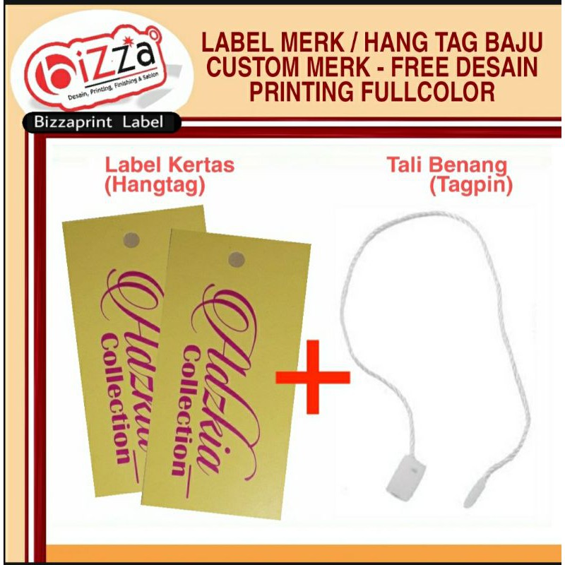 

LABEL HARGA, LABEL KERTAS HANGTAG + TALI / TAGPIN / TAGLOOP