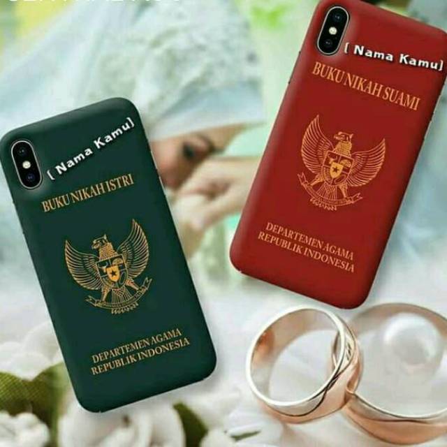 Hardcase Motif Buku Nikah Bisa Tambah Nama For Alltype SAMSUNG/XIAOMI