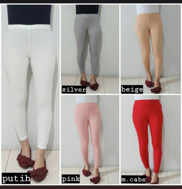 celana legging panjang polos wanita