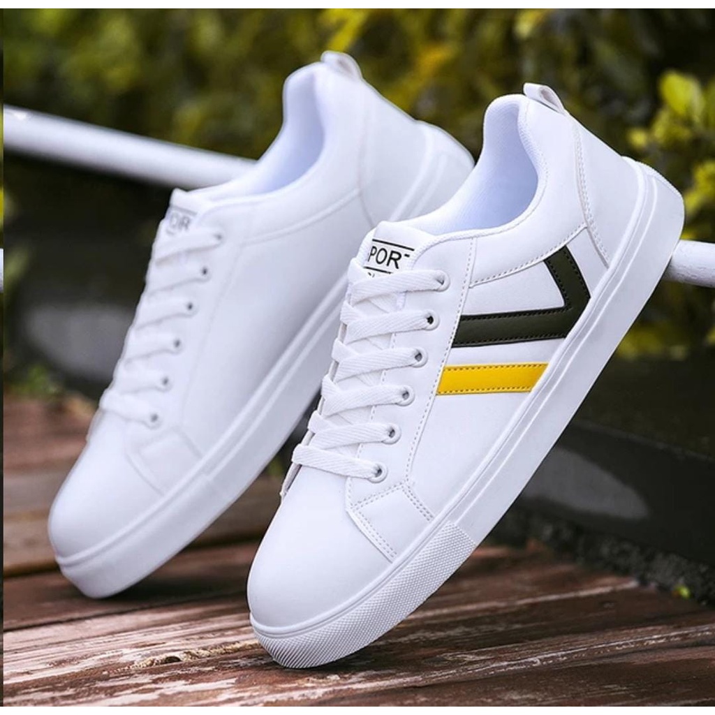 Sepatu sneakers pria sepatu casual putih keren senji RAPSHODY