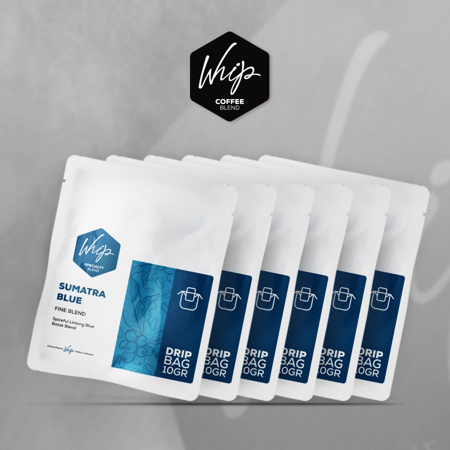 

SUMATRA BLUE Coffee Blend Drip Bag 6-Pack Easy Drip WHIP Coffee Blend